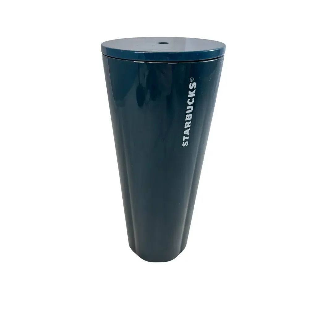 Starbucks 2023‎ Blue Teal Two Tone 24oz Stainless Steel Tumbler Hot Cold Cup